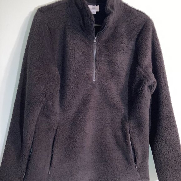 Nuvano Womens Blue Plush Fleece Quarter-Zipper Pullover Jacket-Size, S,M.L,XL - Picture 7 of 16